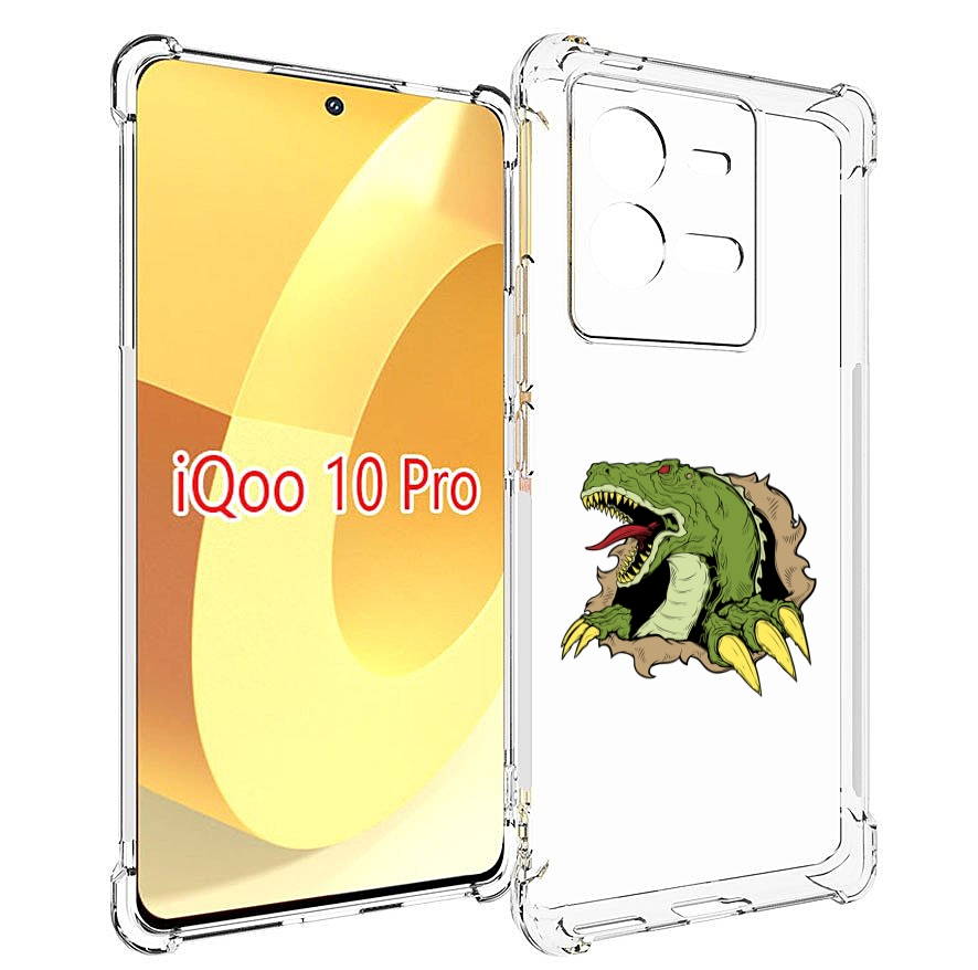 

Чехол MyPads годзила для Vivo iQOO 10 Pro, Прозрачный, Tocco