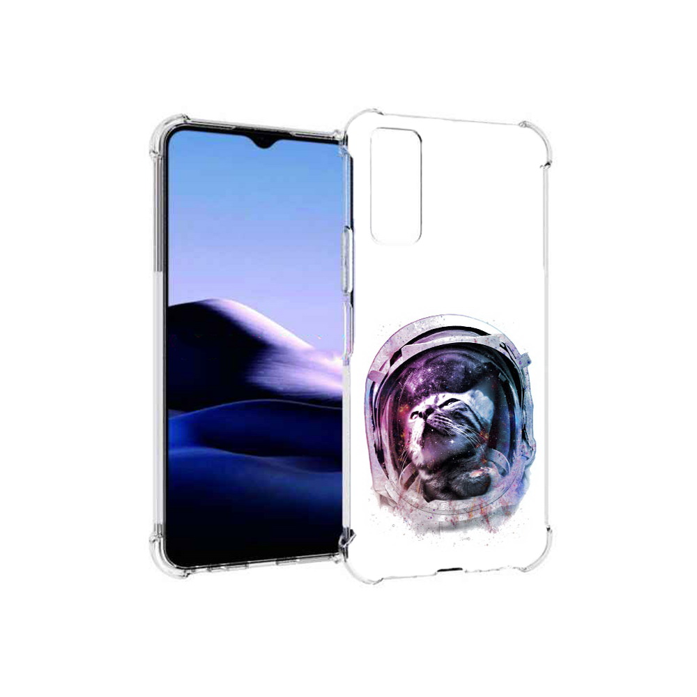 

Чехол MyPads Tocco для Vivo Y20 кот в шлеме (PT154038.379.396), Прозрачный, Tocco