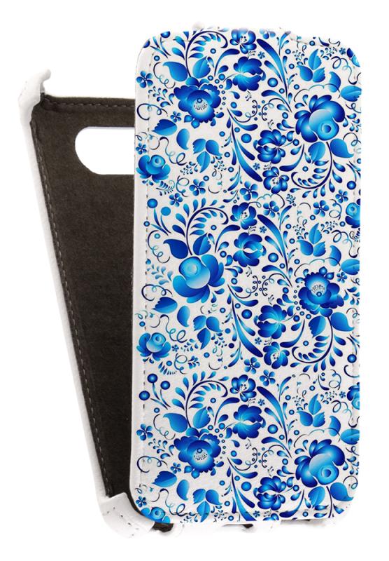 

Кожаный чехол для Nokia Lumia 820 Redberry Leather Case (Белый) (Дизайн 18/18)