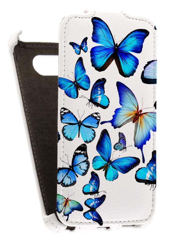 

Кожаный чехол для Nokia Lumia 820 Redberry Leather Case (Белый) (Дизайн 13/13)