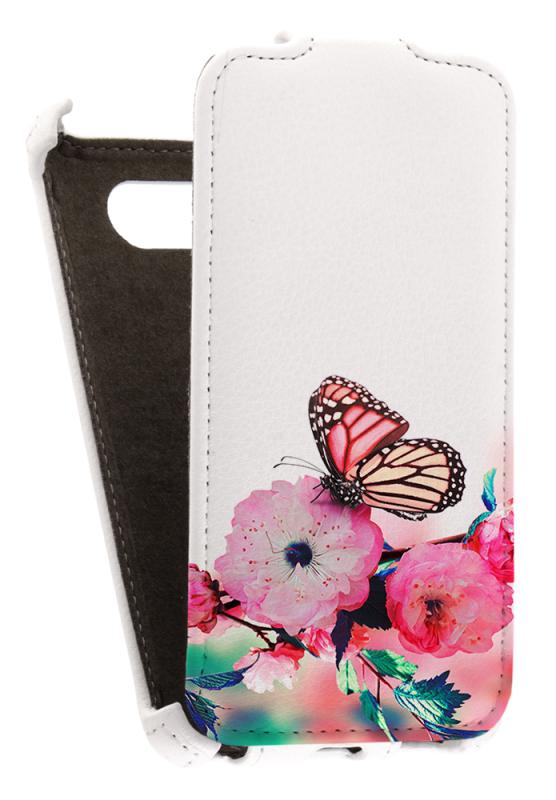 

Кожаный чехол для Nokia Lumia 820 Redberry Leather Case (Белый) (Дизайн 7/7)