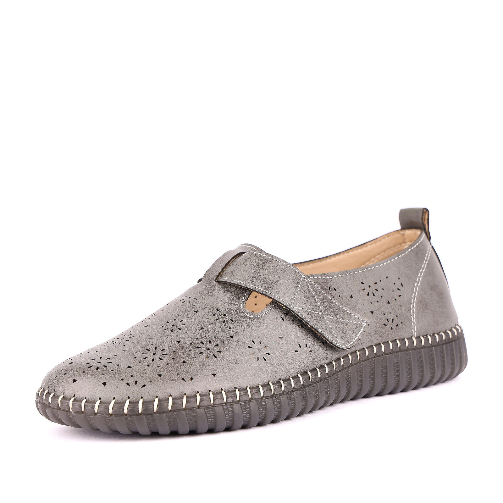 

Туфли женские Marisetta 245-41WK-251SS серые 37 RU, Серый, 245-41WK-251SS