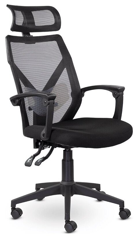 Ортопедическое кресло UTFC Астон Black компьютерное, обивка сетка/ткань, цвет черный