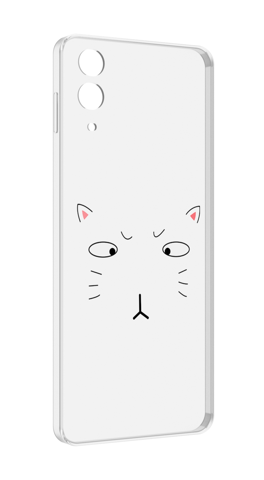 

Чехол MyPads кот-части-лица для Samsung Galaxy Z Flip 4 (SM-F721), Прозрачный, Tocco