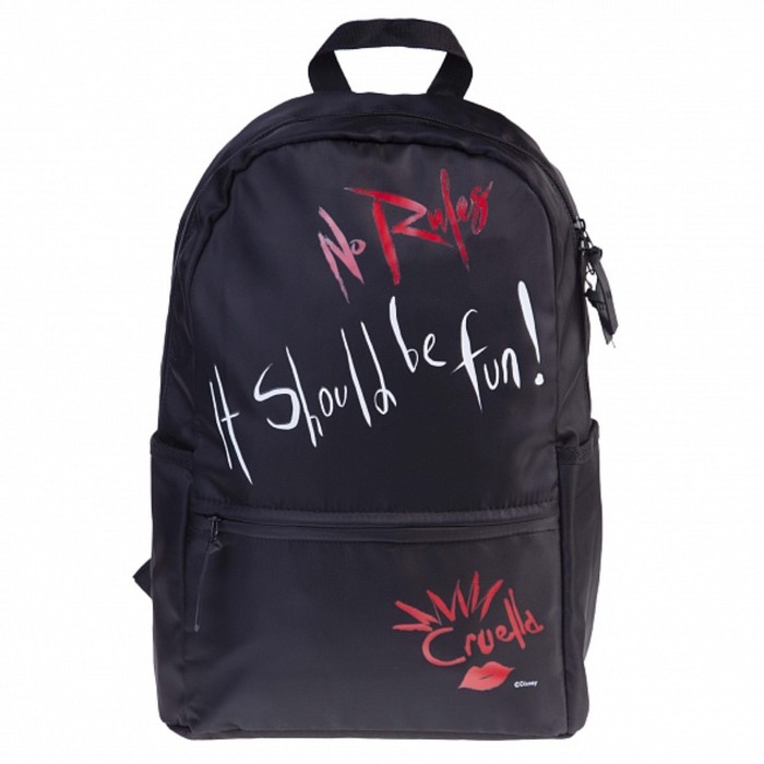 

Рюкзак молодежный 42 х 29 х 12 см, Hatber Black, Круэлла NRk83134