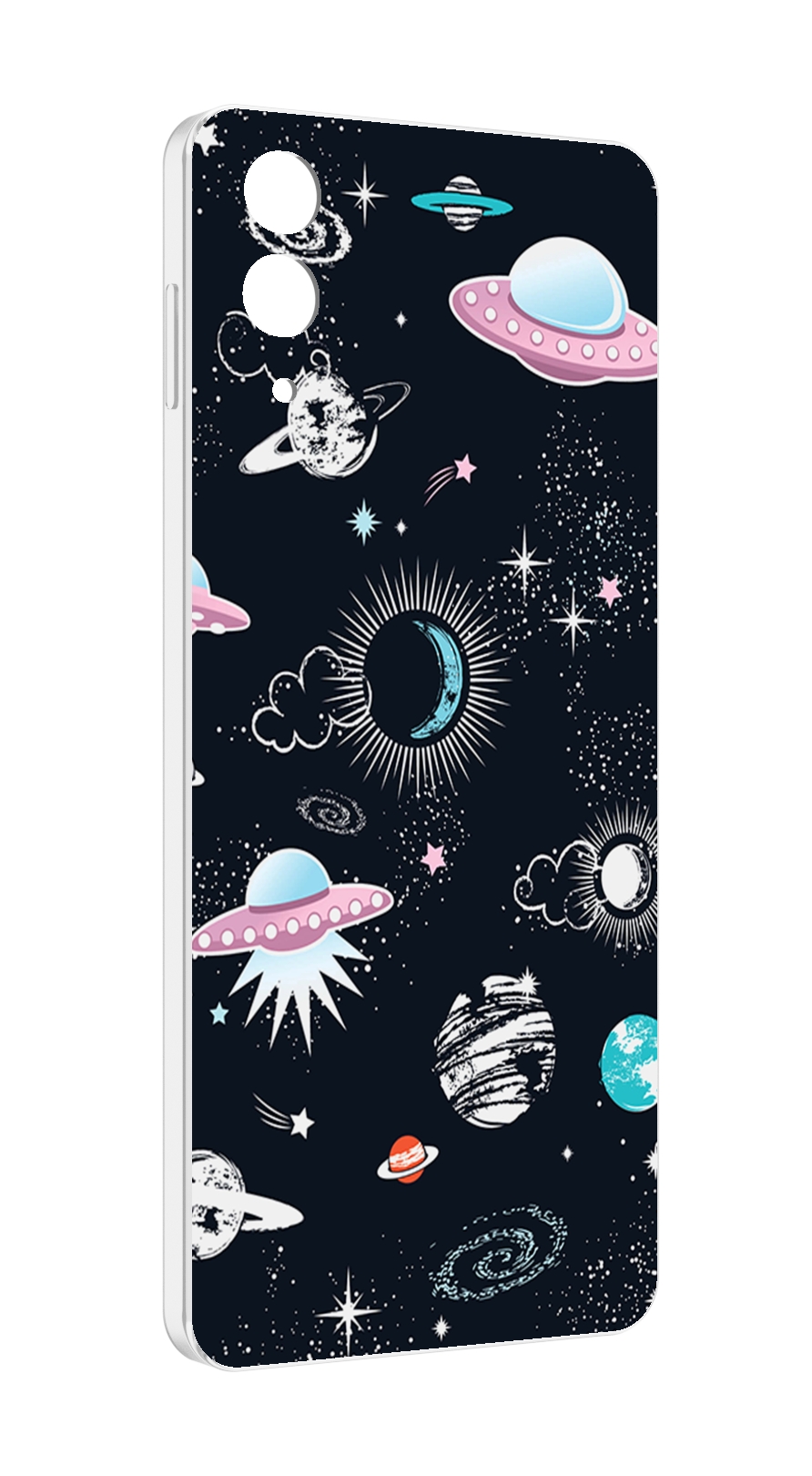 

Чехол MyPads космос-мини-картинки для Samsung Galaxy Z Flip 4 (SM-F721), Прозрачный, Tocco