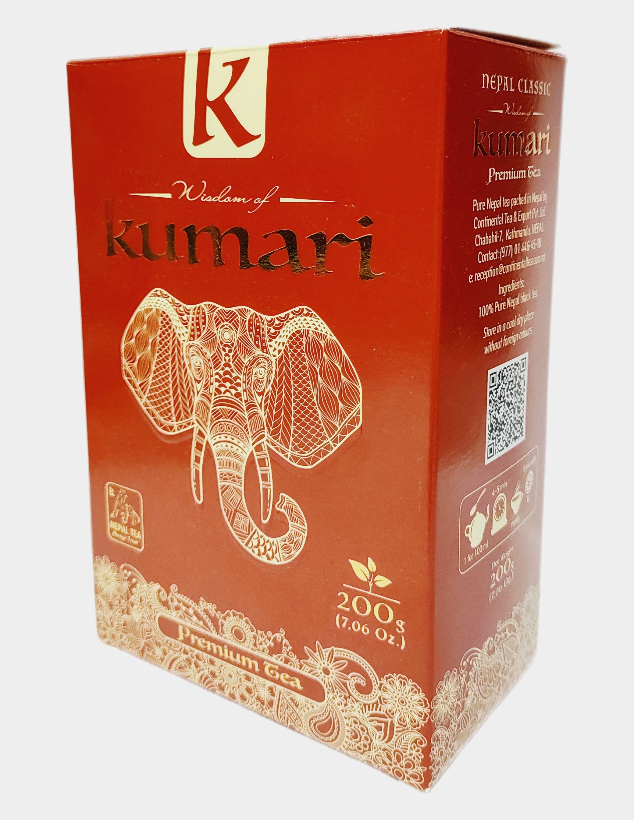 Чай Wisdom of Kumari Premium Tea черный листовой байховый, 200 г