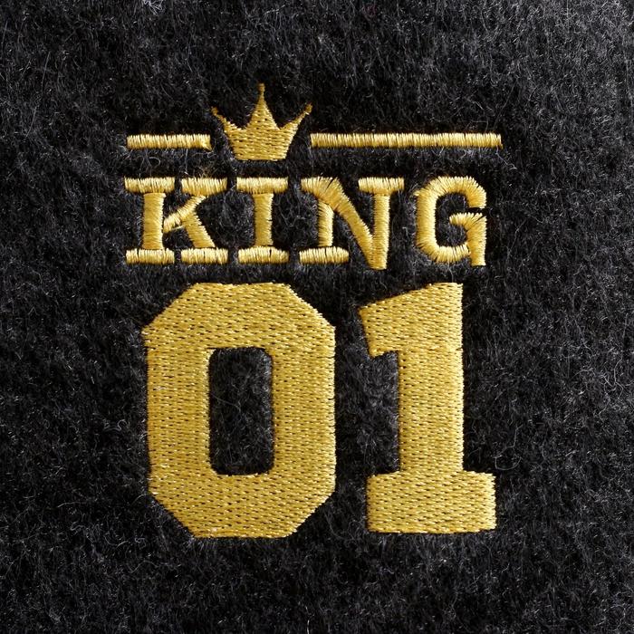 Шапка для бани Банная забава King 01 onesize черный