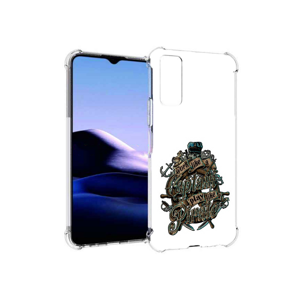 

Чехол MyPads Tocco для Vivo Y20 капитан пиратов (PT154038.379.385), Прозрачный, Tocco