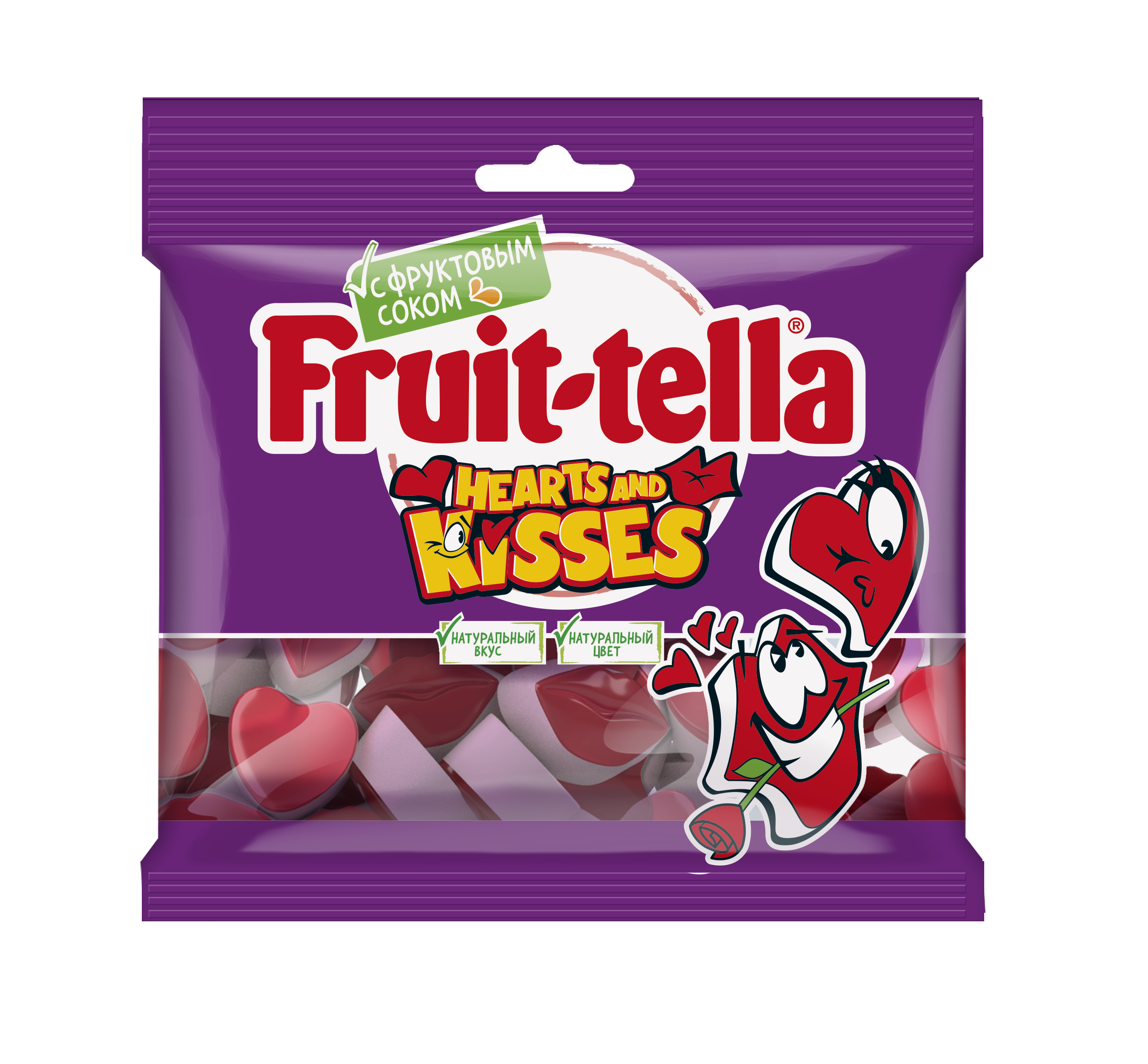 Мармелад Fruittella Hearts and kisses 100 г