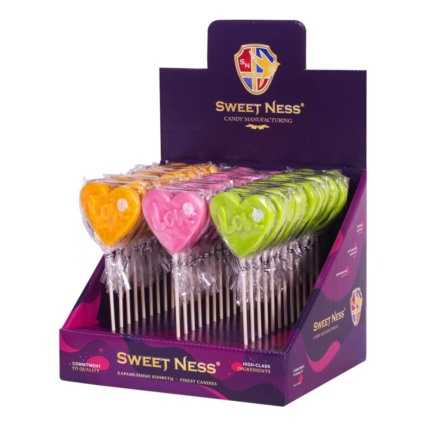 

Карамель Sweet ness Love леденцовая персик-малина-маракуйя 30 г в ассортименте