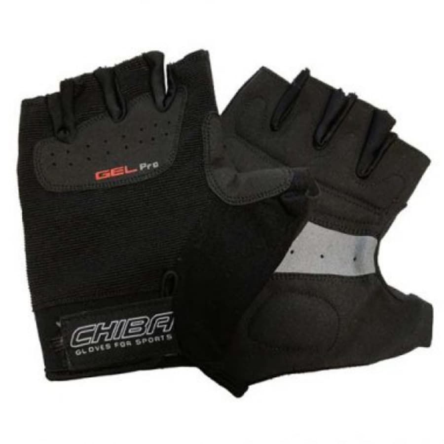

Спортивные перчатки CHIBA Gel Pro унисекс черные 40557 XXL