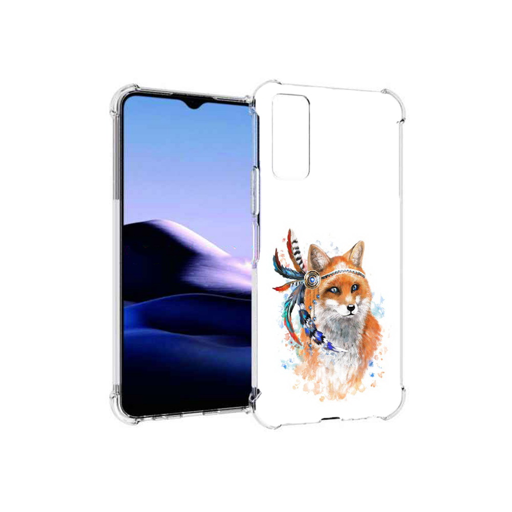 

Чехол MyPads Tocco для Vivo Y20 инду лиса (PT154038.379.377), Прозрачный, Tocco