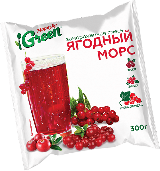 Ягодный морс Морозко Green смесь ягод 300 г