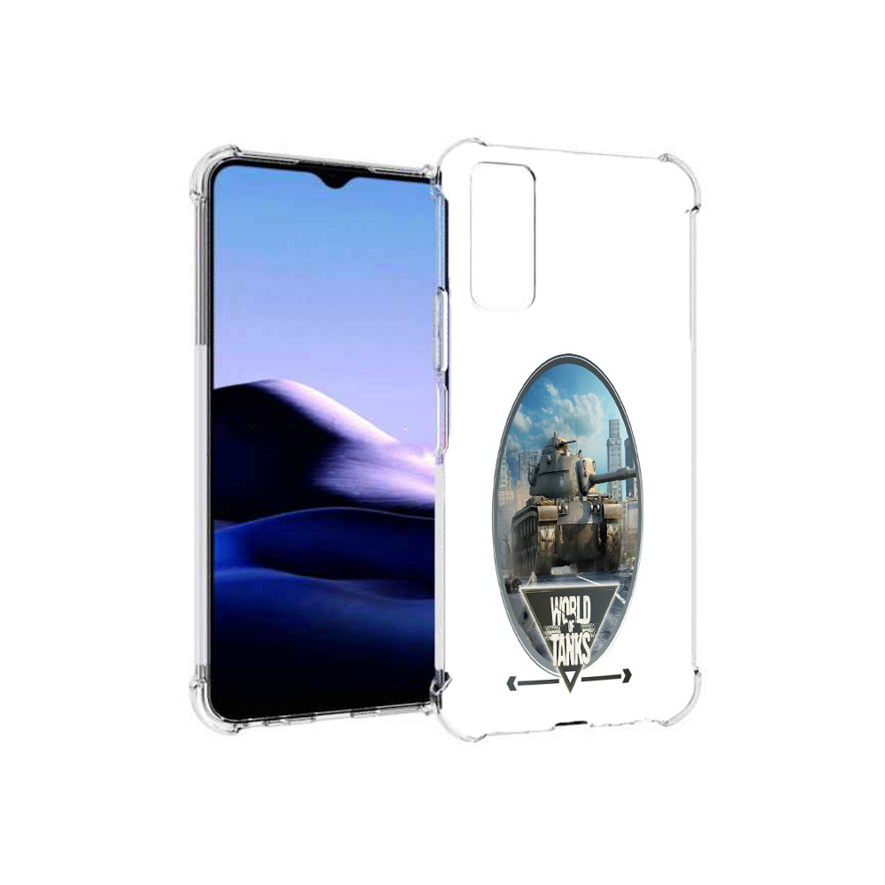 

Чехол MyPads Tocco для Vivo Y20 игра с танками (PT154038.379.375), Прозрачный, Tocco