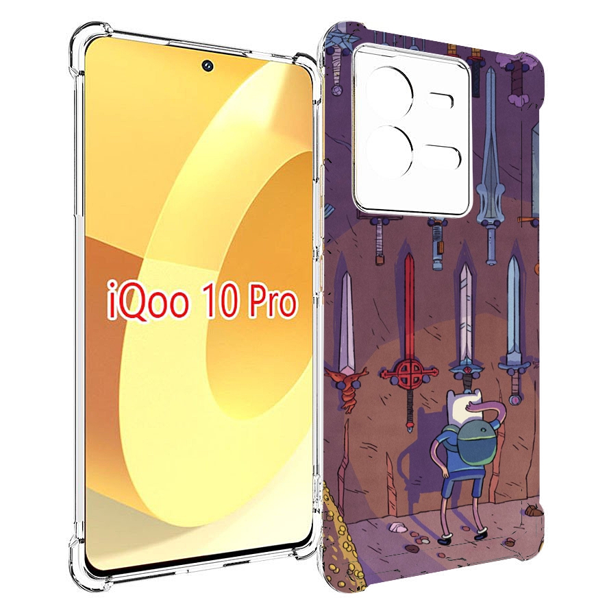 

Чехол MyPads фин ищет меч для Vivo iQOO 10 Pro, Прозрачный, Tocco