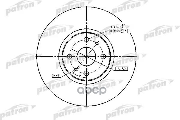 

Тормозной диск PATRON PBD4158