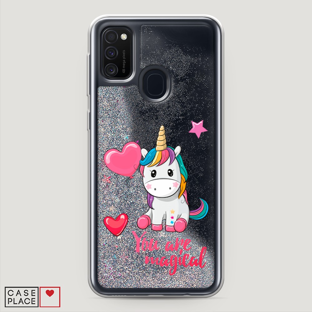 

Чехол Awog на Samsung Galaxy M21 "Волшебная единорожка", Разноцветный, 29791-1