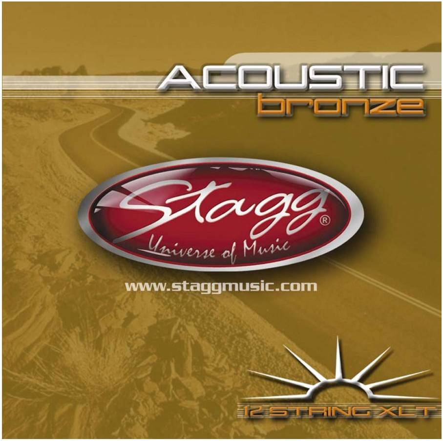 Струны для 12-струнной акустической гитары Stagg AC-12ST-BR
