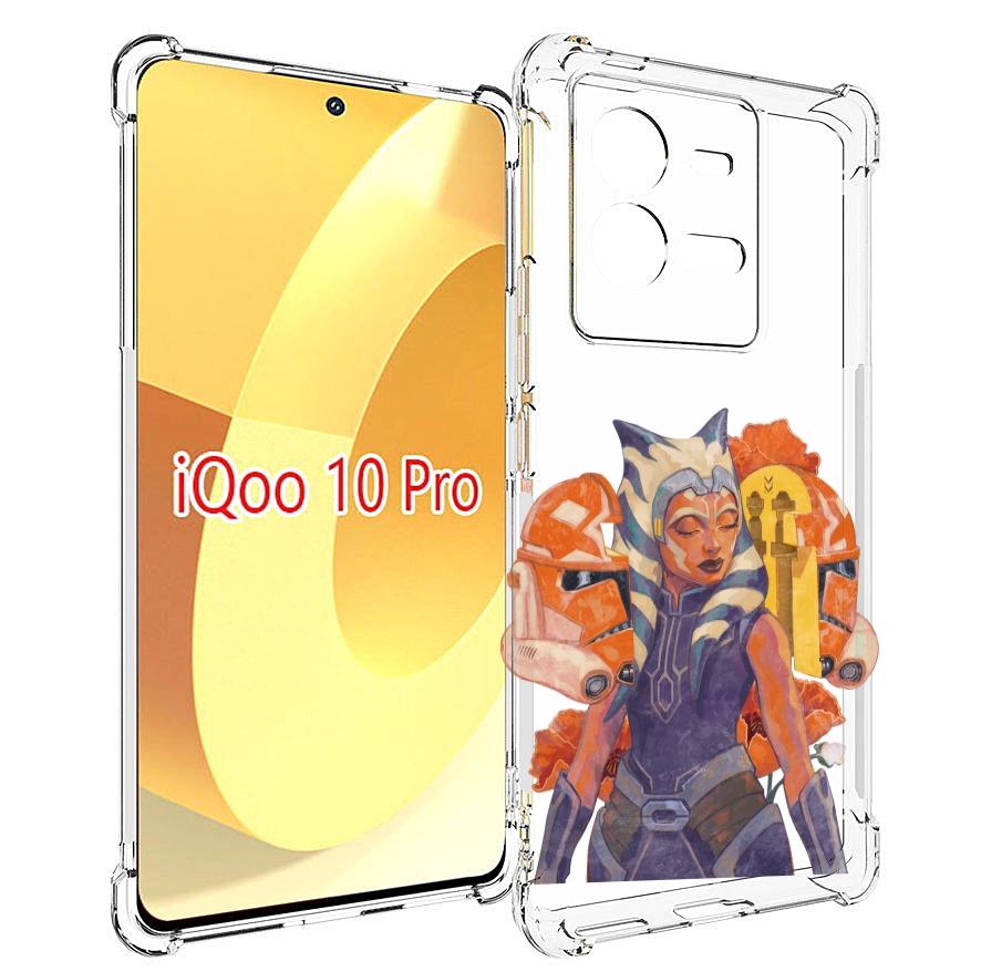 

Чехол MyPads тогрута-асока-тано для Vivo iQOO 10 Pro, Прозрачный, Tocco