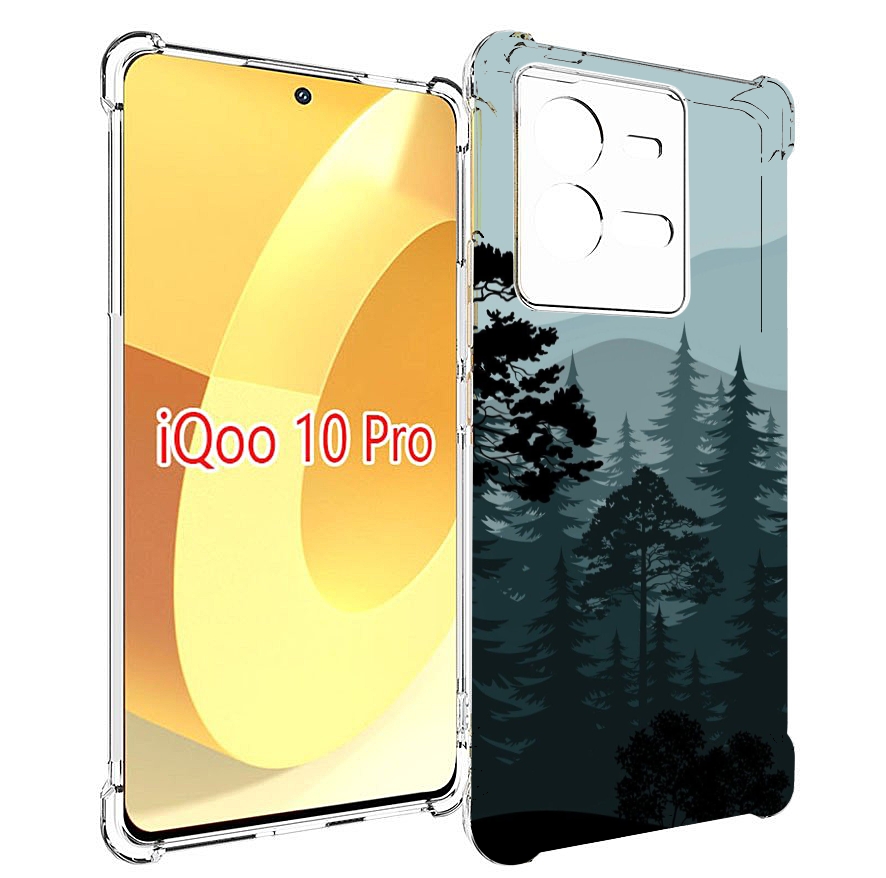 

Чехол MyPads темный лесочек для Vivo iQOO 10 Pro, Прозрачный, Tocco