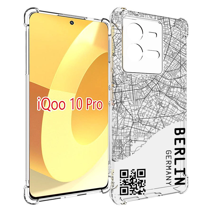 

Чехол MyPads схема-берлин для Vivo iQOO 10 Pro, Прозрачный, Tocco