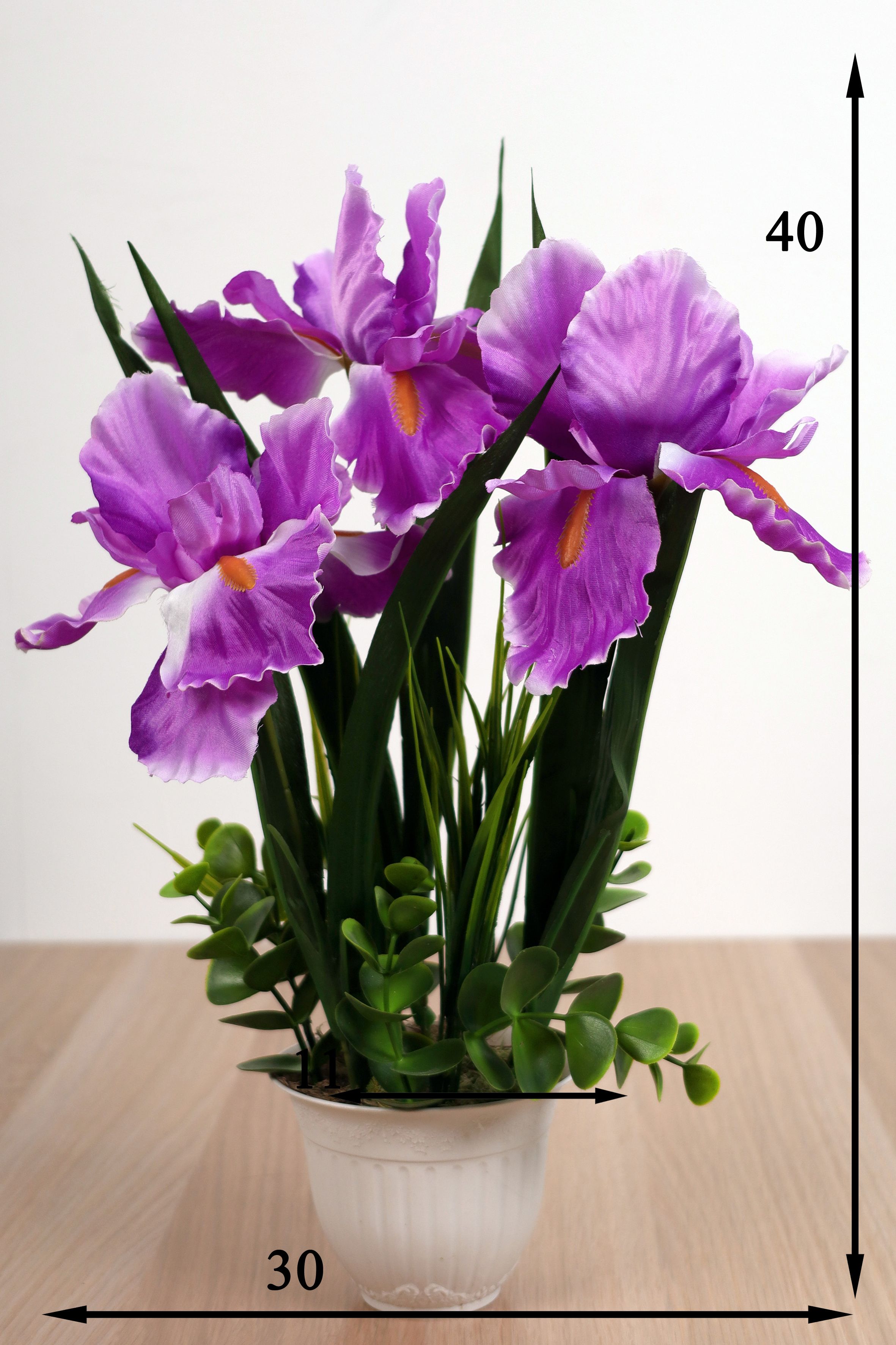 

Искусственная композиция с Ирисами, Фиолетовый, Л-87-00-3