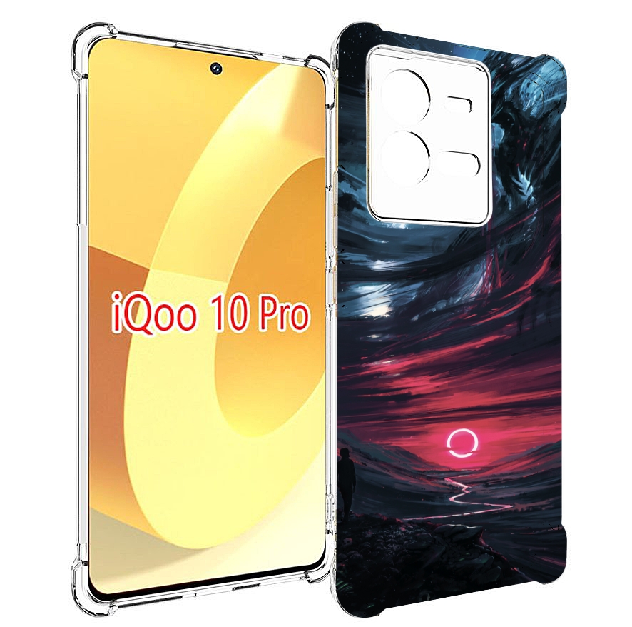 

Чехол MyPads страшный мир для Vivo iQOO 10 Pro, Прозрачный, Tocco