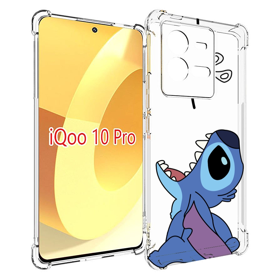 

Чехол MyPads стич-с-ножницами для Vivo iQOO 10 Pro, Прозрачный, Tocco