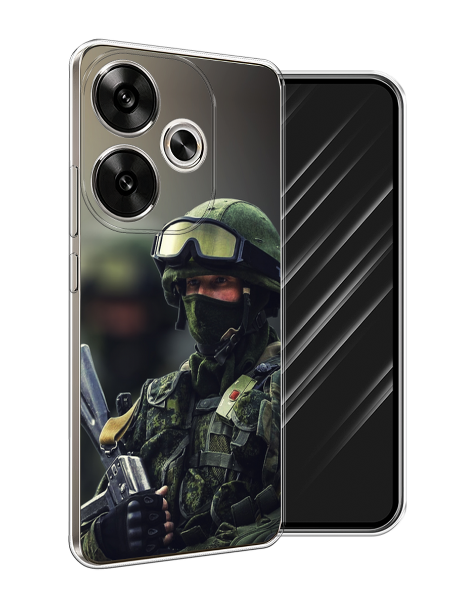 

Чехол Awog на Xiaomi Redmi Turbo 3 "Солдат", Зеленый;серый, 322150-1