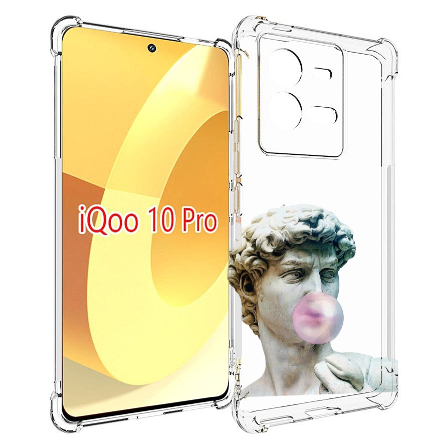 

Чехол MyPads статуя-с-жвачкой для Vivo iQOO 10 Pro, Прозрачный, Tocco