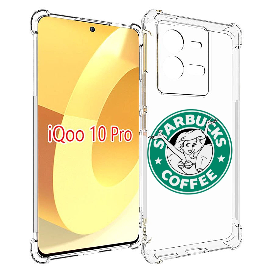 

Чехол MyPads старбакс-кофее для Vivo iQOO 10 Pro, Прозрачный, Tocco