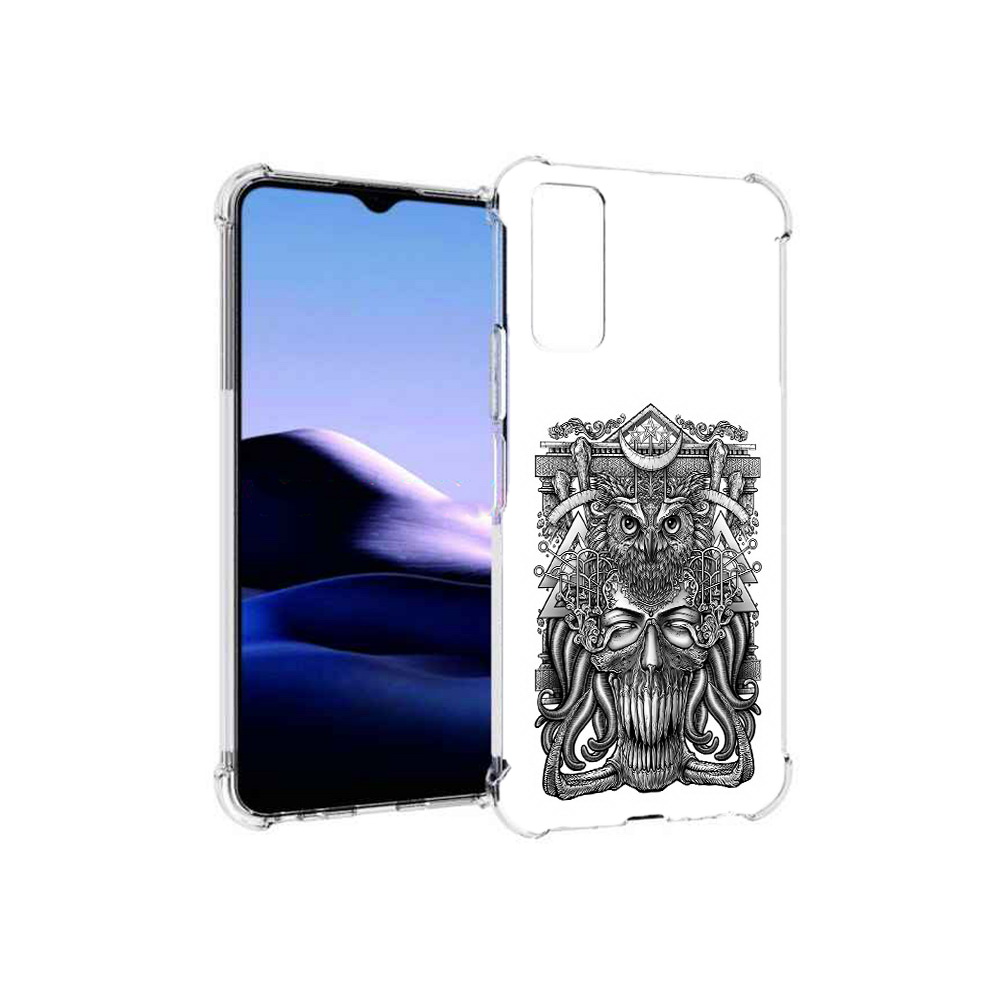 

Чехол MyPads Tocco для Vivo Y20 зубастая сова (PT154038.379.369), Прозрачный, Tocco