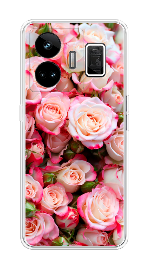 

Чехол на Realme GT Neo 5 5G/GT 3 "Много роз", Розовый, 2513750-2