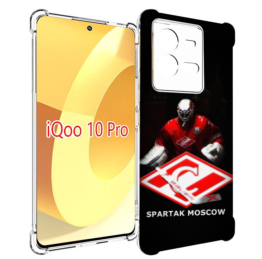 

Чехол MyPads спартак хоккеи мужской для Vivo iQOO 10 Pro, Прозрачный, Tocco