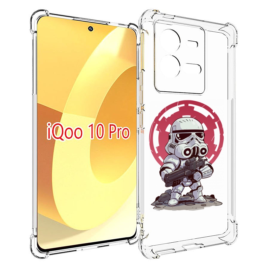 

Чехол MyPads солдат-из-старварс для Vivo iQOO 10 Pro, Прозрачный, Tocco
