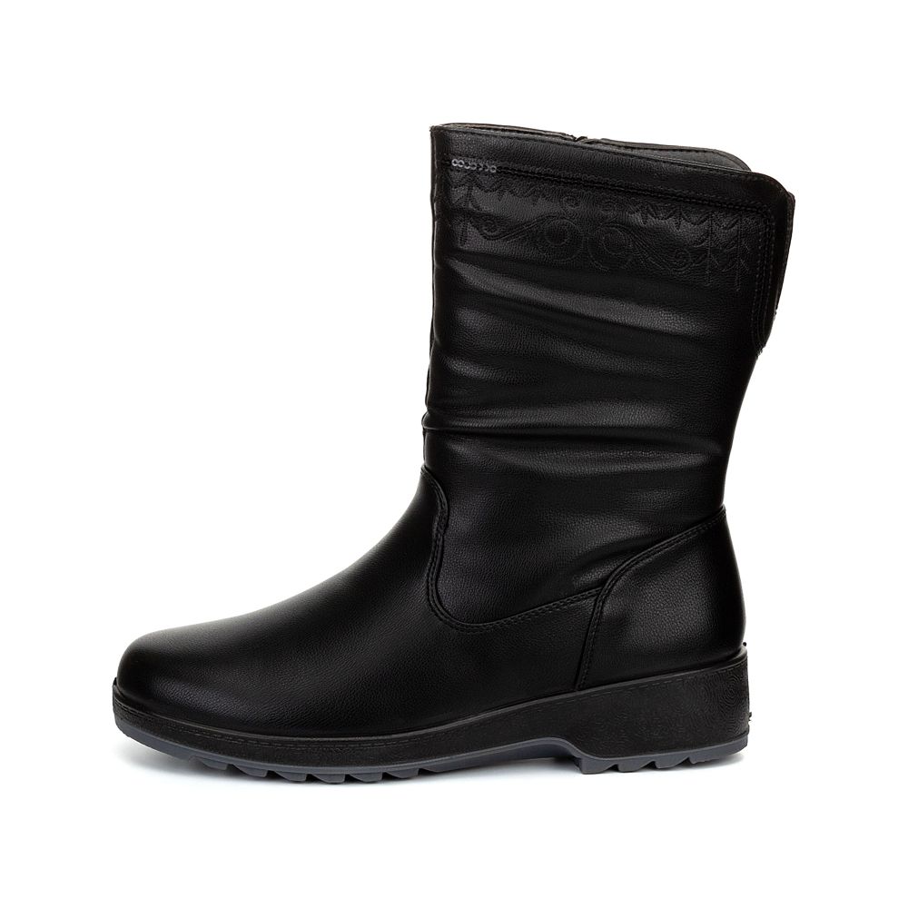 фото Полусапоги женские zenden 245-12wb-125sw черные 40 ru
