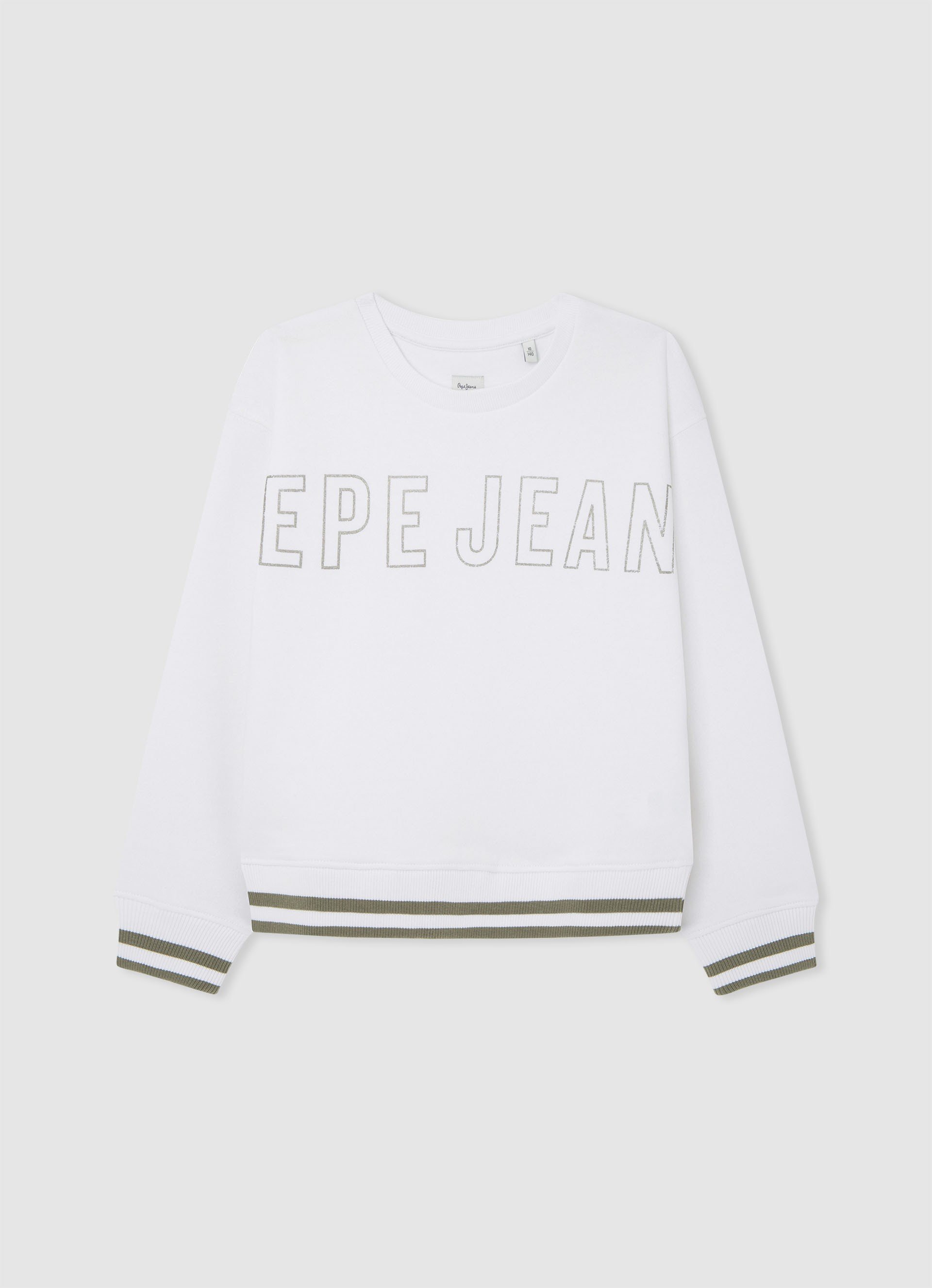 Толстовка Pepe Jeans для девочек, размер 10, белая, PG581331*800*10