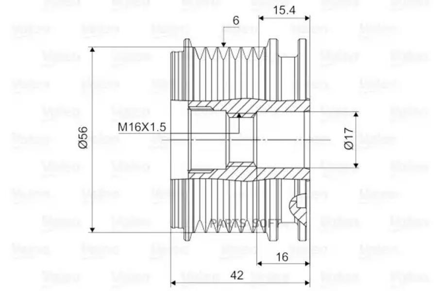 Шкив генератора Valeo 588024