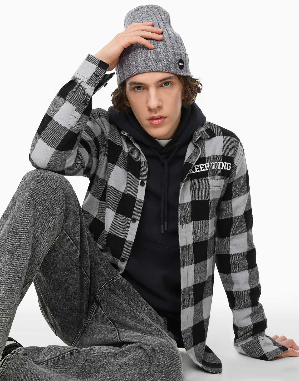 

Шапка детская Gloria Jeans BAS005013, серыймеланж, 56, Серый, BAS005013