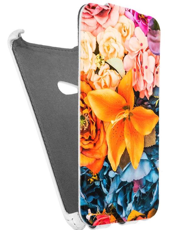 

Кожаный чехол для Nokia Lumia 620 Armor Case (Белый) (Дизайн 9/9)