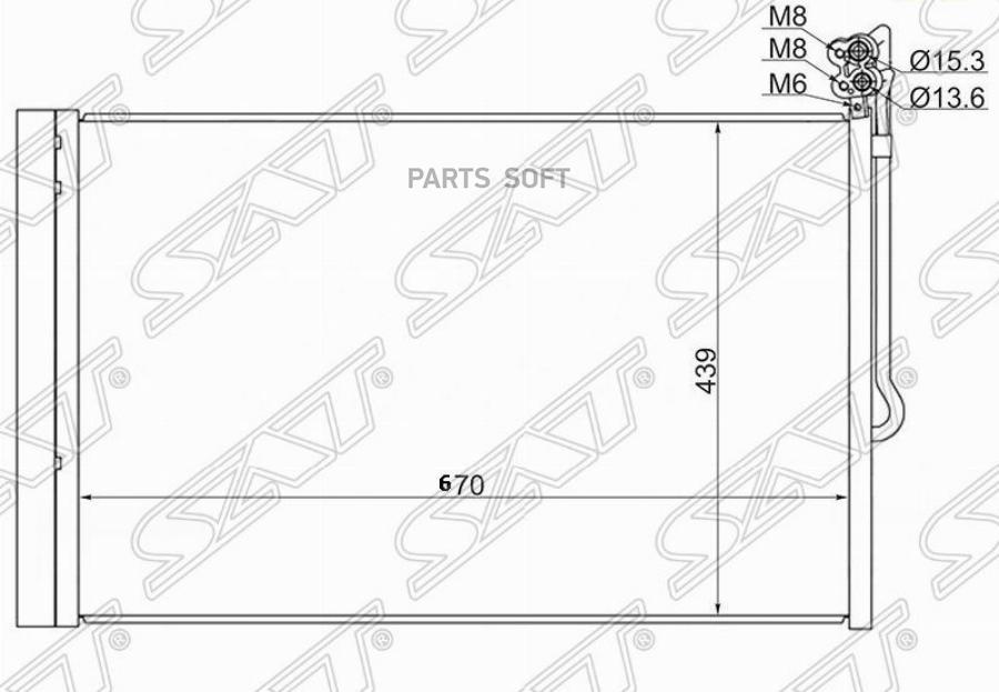 

Радиатор Кондиционера Volkswagen Touareg 10- Sat арт. ST-VW62-394-0