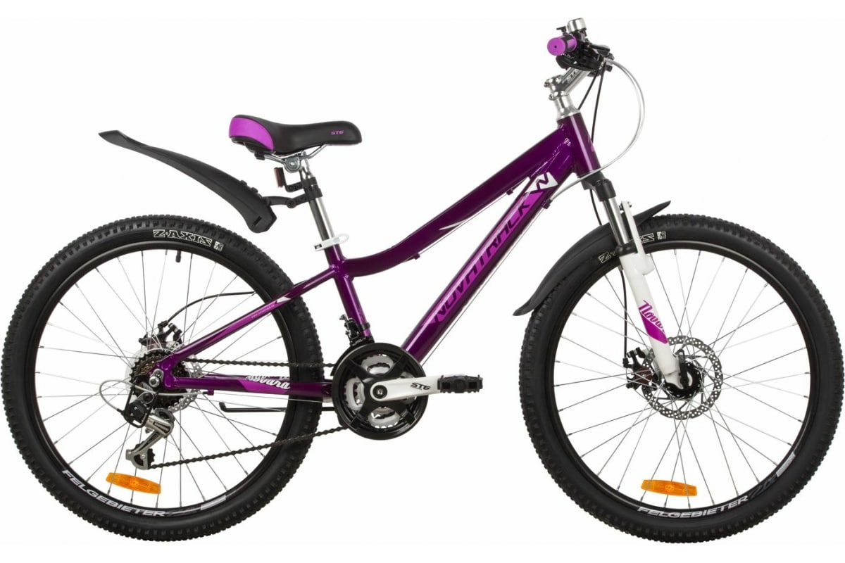 Велосипед Novatrack Novara D 24 2022 Цвет фиолетовый, Размер 11