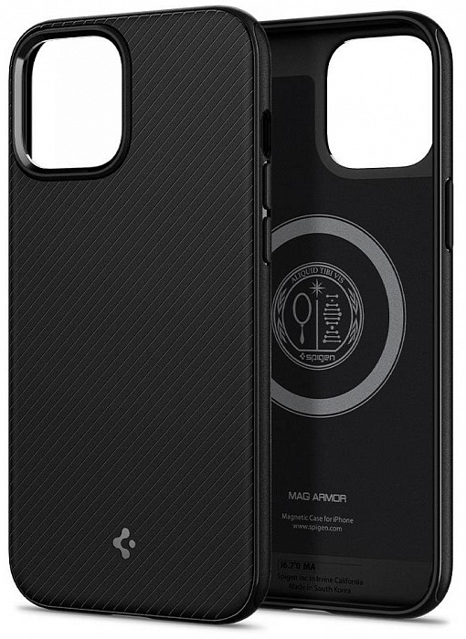 фото Чехол spigen magarmor (acs01866) для iphone 12 mini (black)