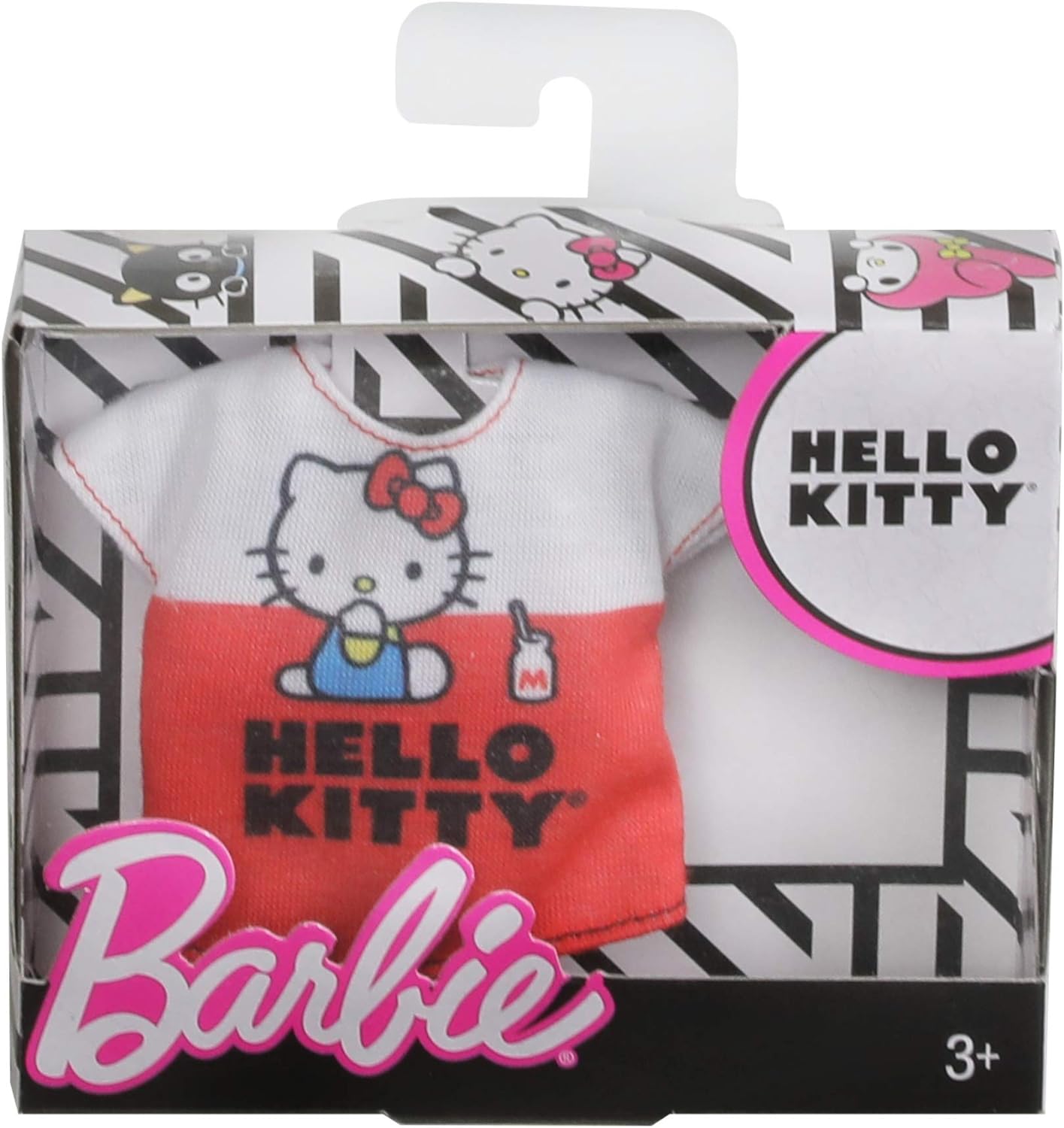 

Одежда для куклы Барби Модный красный топ Barbie Fashion, Белый;красный