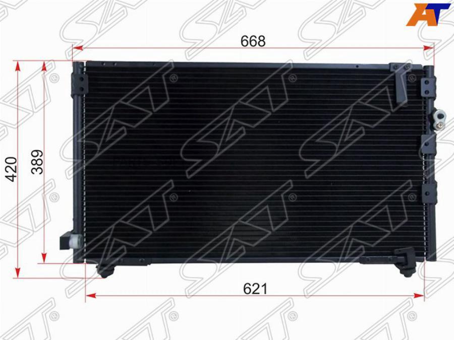 SAT Радиатор кондиционера TOYOTA IPSUM 96-98