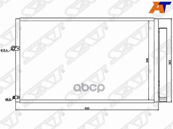 

SAT Радиатор кондиционера TOYOTA PRIUS NHW2# 03-09