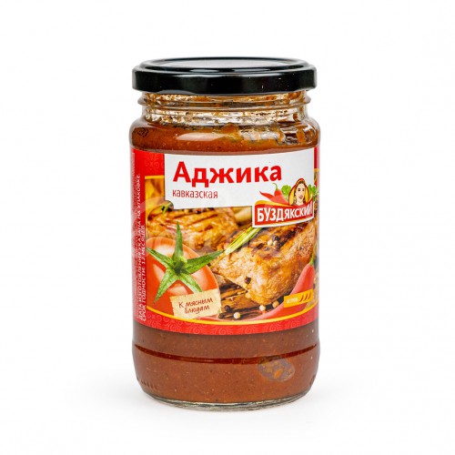 

Аджика кавказская соус Буздякский 350гр