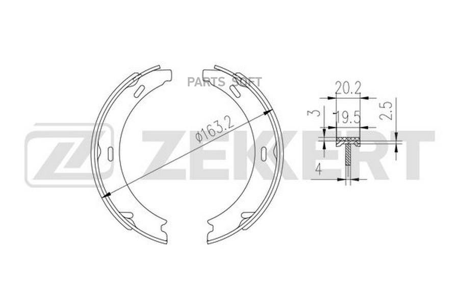 

Колодки торм. бараб. задн. chrysler crossfire 03- mb a-class (w169) 97- c-class (w245) 05-