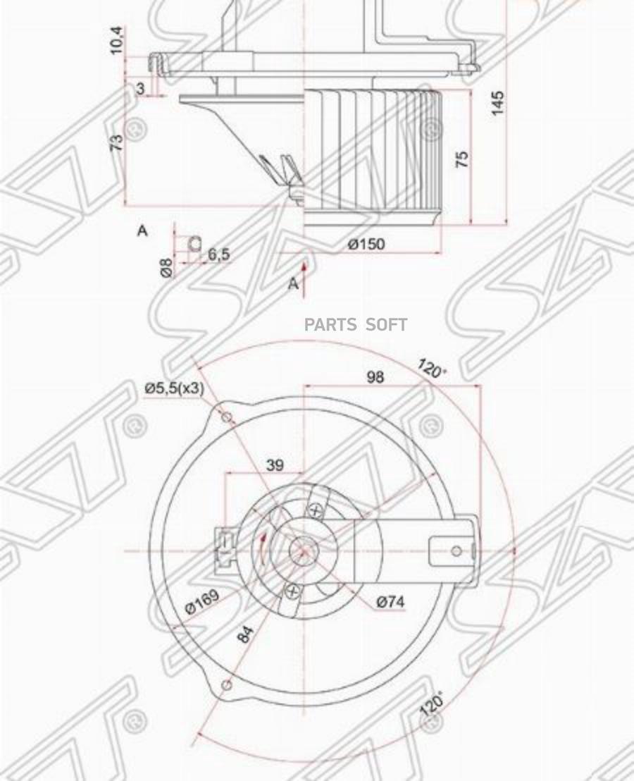 

Мотор отопителя салона TOYOTA AVENSIS AZT25# 03-08/COROLLA/FIELDER #ZE12# 00-06/COROLLA VE